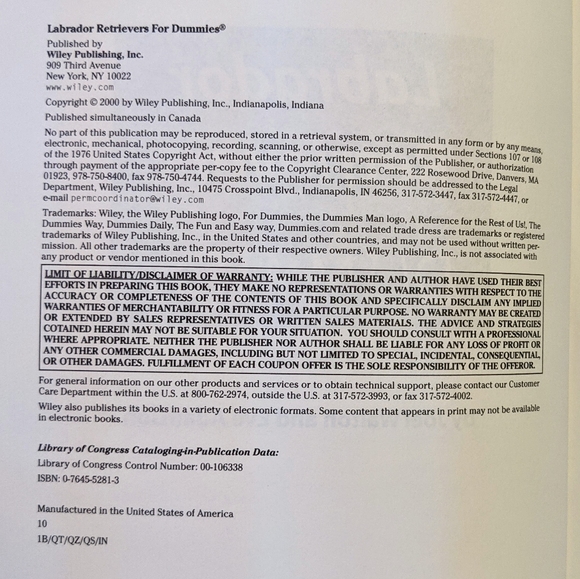 Labrador Retrievers for Dummies Paperback - Picture 3 of 8